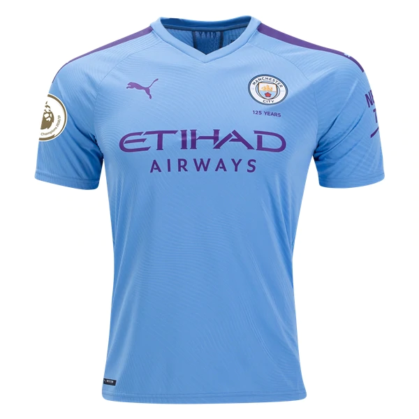 Manchester City Home 2019-20 De Bruyne #17 Soccer Jersey Shirt - Click Image to Close